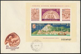 1975 Visegrád Blokk 7 Számjegyes Sorszámmal FDC-n - Other & Unclassified