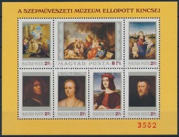 ** 1984 Festmény (XII.) - A Szépművészeti Múzeum Ellopott Kincsei Ajándék Blokk (25.000) / Mi Block 170 Present Of The P - Sonstige & Ohne Zuordnung