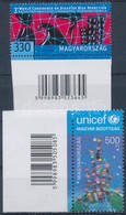 ** 2015 40 éves Az Unicef Magyar Bizottsága + 3. Katasztrófakockázat Csökkentési Világkonferencia ívszéli Vonalkódos Bél - Altri & Non Classificati