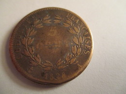 France: 5 Centimes Colonies 1828 - Französische Kolonien (1817-1844)