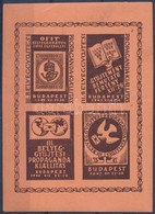 ** 1945/1 III. Bélyeggyűjtési Propaganda Kiállítás Kisív 3 Db Klf Színű Változata (12.000) - Other & Unclassified