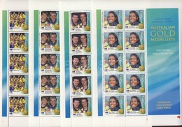 ** 2000 Sydney, Olimpiai Aranyérmesek Kisívsor Mi 1973 II-1988 II - Otros & Sin Clasificación