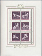 ** 1969 400 éves A Spanyol Lovasiskola, Bécs Blokk Mi 2 6 Db, Szép állapotban - Sonstige & Ohne Zuordnung