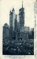 Amérique Du Nord Etats Unis NY NEW YORK St Paul Building And Church Et Cimetière Carte Photo 1902 Verso Timbre Arraché - Other Monuments & Buildings