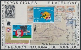 ** 1978 100 éves Az UPU, Lindbergh, Zeppelin Levél Vágott Blokk Mi 81 - Autres & Non Classés