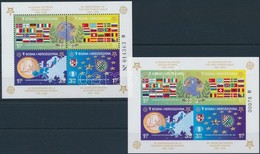 ** 2005 50 éves Az Europa CEPT Fogazott és Vágott Blokk,
Europa CEPT Perforated And Imperforated Block
Mi 27 A + B - Other & Unclassified