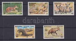 ** 1977 WWF állatok Mi 182-186 - Other & Unclassified