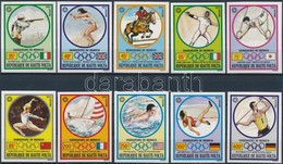 ** 1972 Olimpiai Aranyérmesek Vágott értékek Mi 387-389, 392-394, 397-399, 401 - Altri & Non Classificati