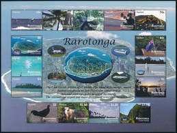 ** 2011 Rarotonga Látképek Kisív Mi 28-42 - Autres & Non Classés