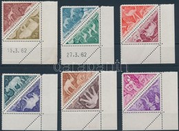 ** 1962 Barlangfestmények Portó ívsarki Sor (6 Pár),
Cave Paintings Porto Corner Set (six Pairs)
Mi 23-34 - Autres & Non Classés