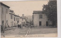 Algerie  Guelma  Place De La Fontaine  Rue Saint Louis - Guelma