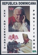 ** 2003 II. János Pál 25 éve Pápa Vágott Blokk Mi 53 - Autres & Non Classés