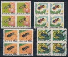 ** 1963 Bogarak Sor Négyestömbökben,
Bugs Set In Blocks Of 4
Mi 470-473 - Other & Unclassified