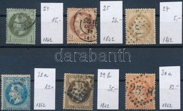 O 1862 Mi 24, 25, 27, 28a, 29b, 30a (Mi EUR 94,20.-) - Other & Unclassified