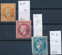 O 1862-1870 Mi 30b, 31, 41 III (Mi EUR 54.-) - Altri & Non Classificati