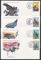 1978 WWF: Abuko Természetvédelmi Terület; Madarak Sor Mi 374-377 FDC - Other & Unclassified