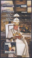 ** 2005 II. János Pál Pápa Halála Arany/ezüst Blokksor Mi 497-500 - Altri & Non Classificati
