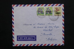 CONGO - Enveloppe De Jadotville  Pour Bruxelles En 1963 , Affranchissement Plaisant - L 25112 - Other & Unclassified