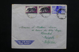 CONGO - Enveloppe De Elisabethville Pour Bruxelles En 1964 , Affranchissement Plaisant - L 25113 - Other & Unclassified