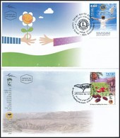 2010 Lions International + Arava Mi 2098 + 2103 2 Klf FDC - Altri & Non Classificati