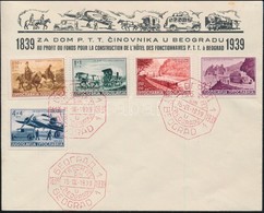 1939 100 éves A Posta Sor Mi 370-374 FDC-n (Mi EUR 50,-) - Andere & Zonder Classificatie