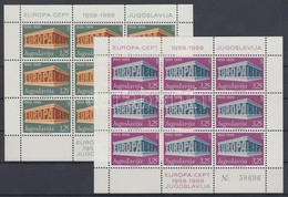 ** 1969 Európa Kisívsor Mi 1361 II-1362 II - Andere & Zonder Classificatie