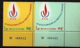 Wallis & Futuna 1978 N° 224 / 5 ** Déclaration Des Droits De L'homme, Egalité, Justice, Racisme, Révolution Française - Unused Stamps