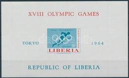 ** 1964 Nyári Olimpia, Tokió Vágott Blokk,
Summer Olimpics, Tokio Imperforated Block
Mi 31 B - Altri & Non Classificati