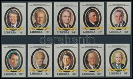 ** 1982 Elnökök Vágott Sor,
Presidents Imperforated Set
Mi 1252-1261 - Altri & Non Classificati