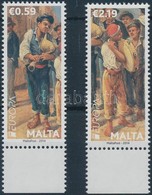 ** 2014 Europa CEPT Hangszerek ívszéli Sor Mi 1848-1849 - Autres & Non Classés