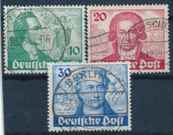 O 1949 Goethe Sor Mi 61-63 (Mi EUR 180.-) - Other & Unclassified