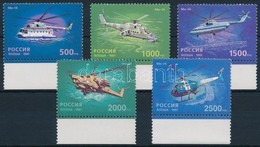 ** 1997 50 éves A Helikoptergyártás ívszéli Sor Mi 586-590 - Autres & Non Classés