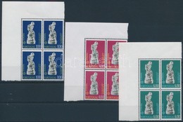 ** 1974 Europa CEPT Sor ívsarki Négyestömbökben Mi 1231-1233 - Autres & Non Classés