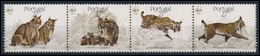 ** 1988 WWF: Hiúz Sor Négyescsík,
WWF: Lynx Set Stripe Of 4
Mi 1741-1744 - Altri & Non Classificati