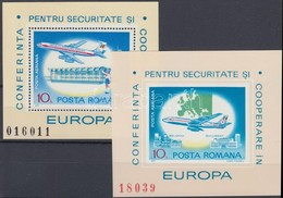 ** 1977 Európai Bizottsági Konferencia Blokk Mi 143-144 + Blokkok 2 Klf FDC-n - Andere & Zonder Classificatie