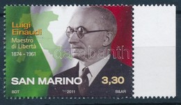 ** 2011 Luigi Einaudi Halálának 50. évfordulója ívszéli Bélyeg Mi 2464 - Altri & Non Classificati