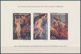 ** 1977 Rubens Festmények Delux Kisívpár Mi 452-457 + Delux Blokk 459 - Autres & Non Classés