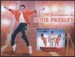 ** 2010 75 éve Született Elvis Presley Blokk Mi 750 - Andere & Zonder Classificatie