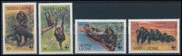 ** 1983 WWF: Csimpánz Sor,
WWF: Chimpanzee Set
Mi 713-716 - Other & Unclassified