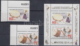 ** 2014 Europa CEPT Hangszerek ívsarki Sor + Blokk Mi 795-796 + 31 - Sonstige & Ohne Zuordnung