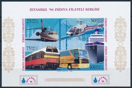 ** 1996 Nemzetközi Bélyegkiállítás ISTANBUL '96: Közlekedési Eszközök Vágott Blokk Mi 32 B A - Autres & Non Classés