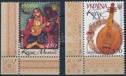 ** 2014 Europa CEPT, Hangszerek ívsarki Sor Mi 1418-1419 - Autres & Non Classés