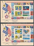 1976 Évfordulók-események Blokk Pár Mi 31-32 FDC-n - Autres & Non Classés