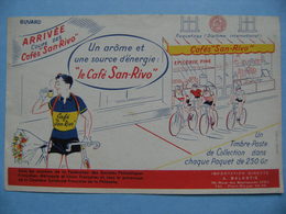 Buvard Café San-Rivo - Le Vainqueur Cycliste - Etablissements A.Balestié - Port-Royal   A Voir ! - Café & Thé