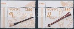 ** 2014 Europa CEPT, Hangszerek ívsarki Sor Mi 887-888 - Autres & Non Classés