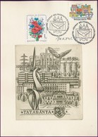 Vertel József (1922-1993): Tatabánya. Rézkarc, Papír, Jelzett, 10x11 Cm. Alkalmi Bélyegzéssel - Altri & Non Classificati