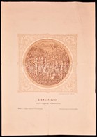 1857 Szombathelyi Régészeti Lelet Litografált Képe. Nagyméretű Lapon 30x42 Cm - Stampe & Incisioni