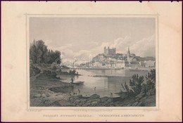 Cca 1860 Ludwig Rohbock (1820-1883): Pozsony Nyugati Oldala / Pressburg. Acélmetszet. 17x14 Cm - Stampe & Incisioni