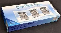 Üveg Fényképtartó 6×8 Cm-es Fotókhoz, Eredeti Dobozában - Autres & Non Classés