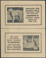 1934 Nemzetközi Kutyakiállítás Emlékív - Non Classés